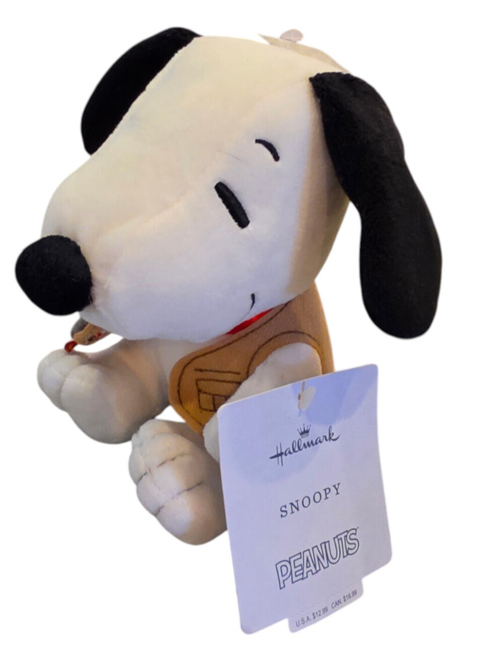 Hallmark Peanuts Snoopy Fishing Pole & Vest Plush toy